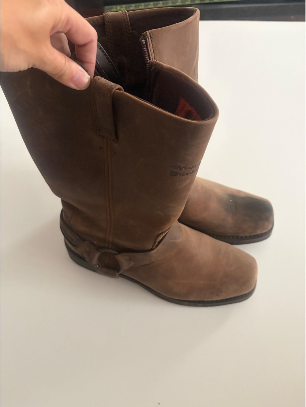 Harley-Davidson Men's Waterproof Brown Leather Engineer Boot